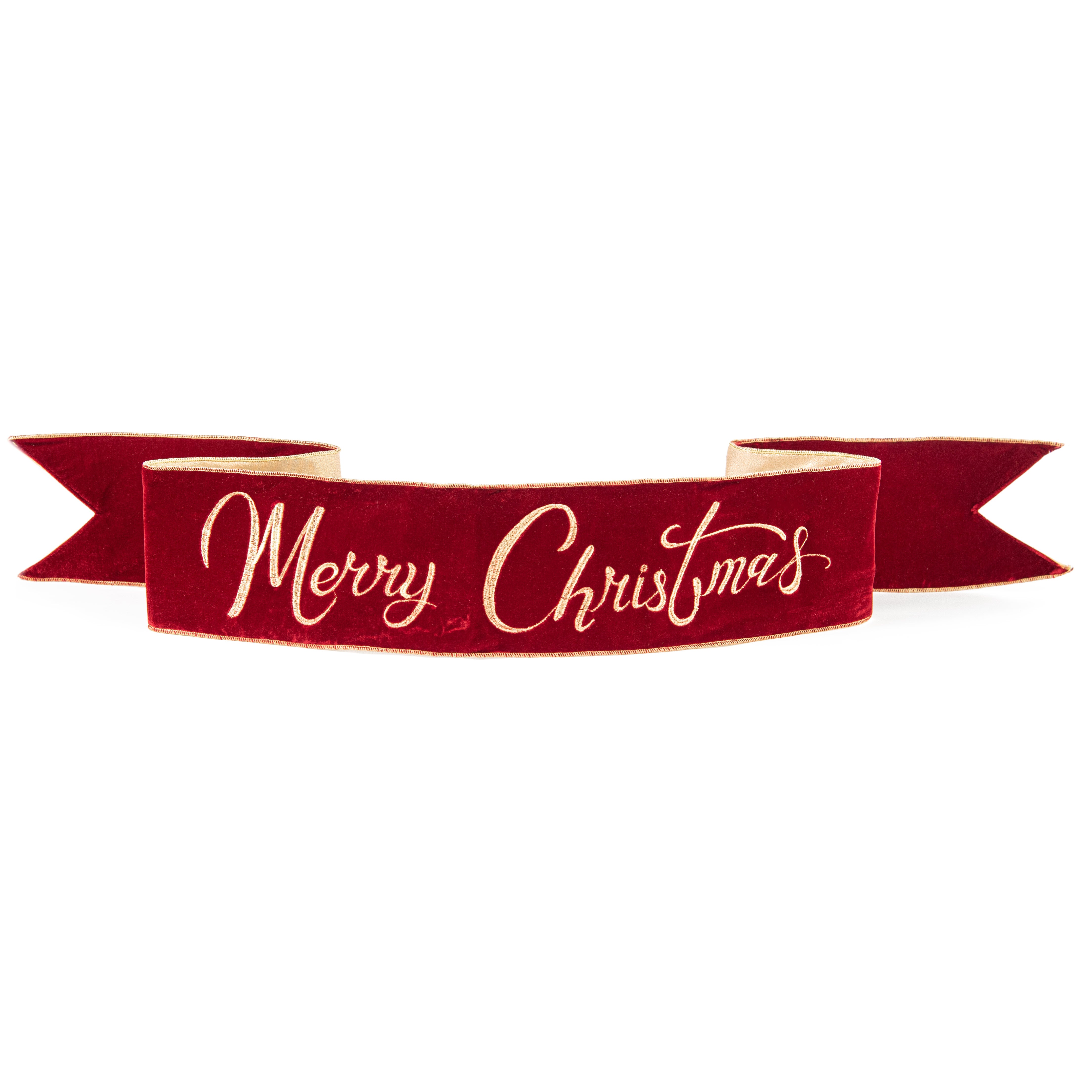 Merry Christmas Red high quality Velvet Holiday Sign