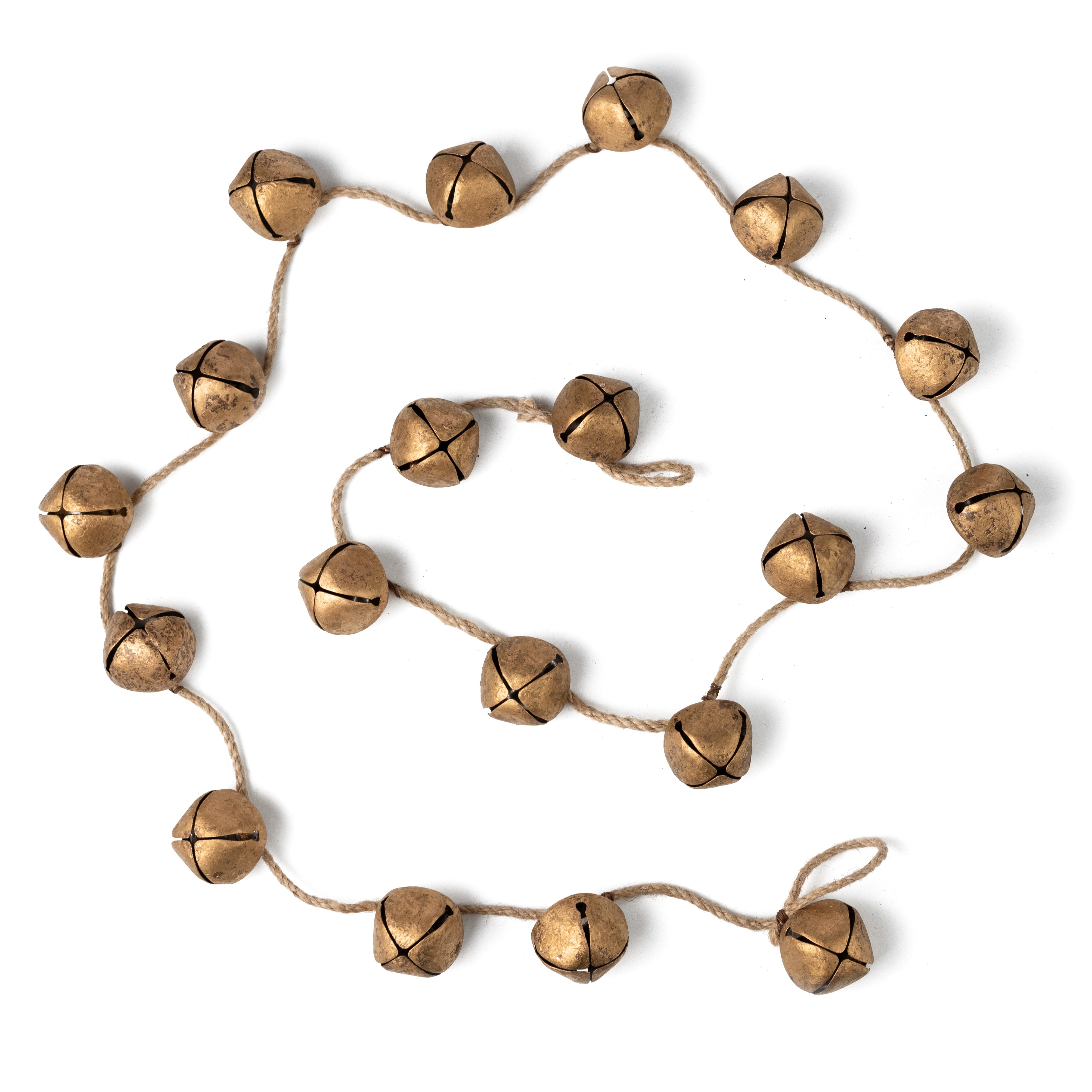 Anthropologie Terrain JINGLE BELL & LEAF GARLAND outlets in Gold 69-72” Fall Christmas