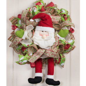 wreath enhancements santa plush legs craftoutlet faces accent hats