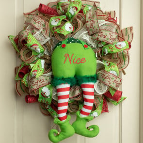 wreath enhancements elf bottom nice craftoutlet legs faces hats