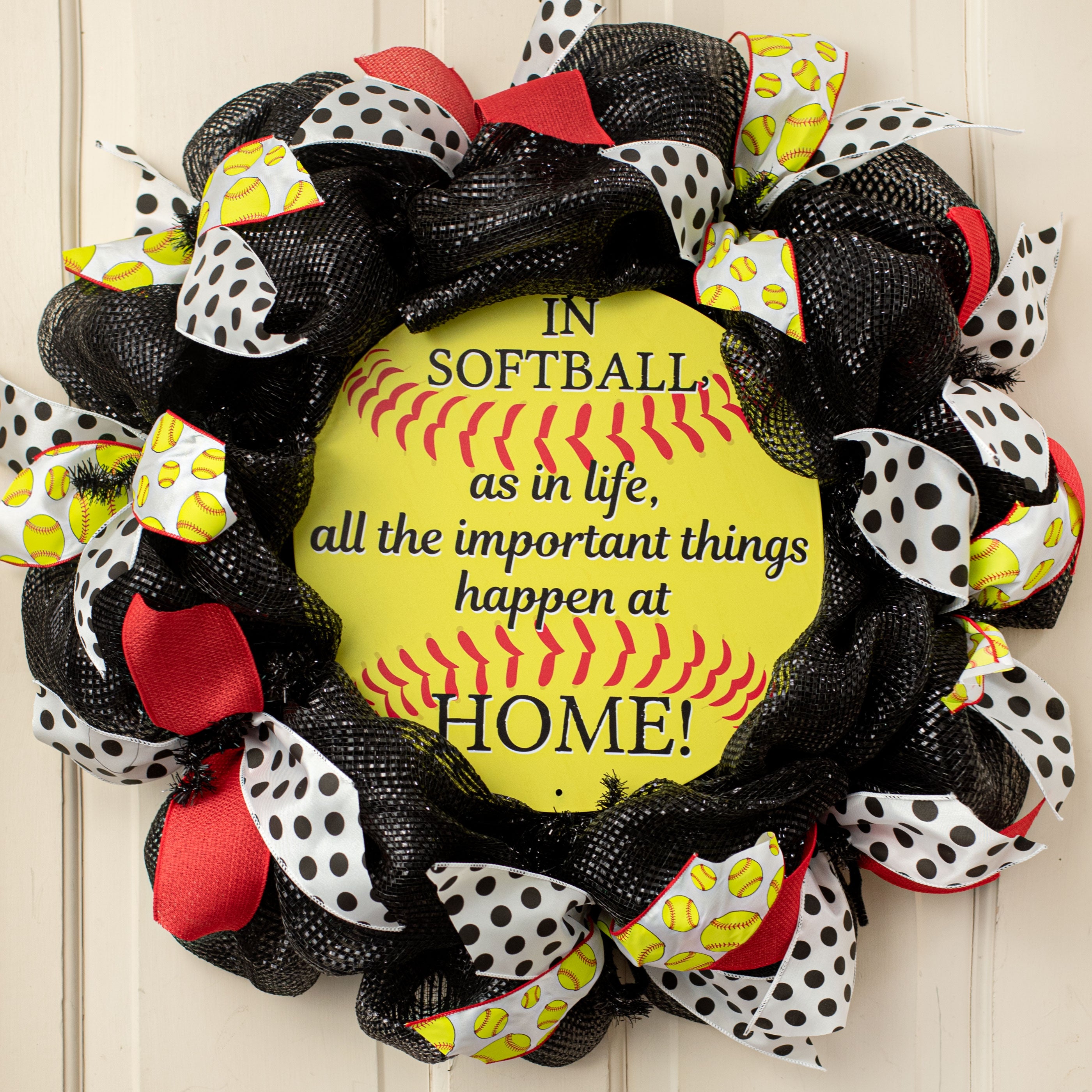 Top Softball Wreath