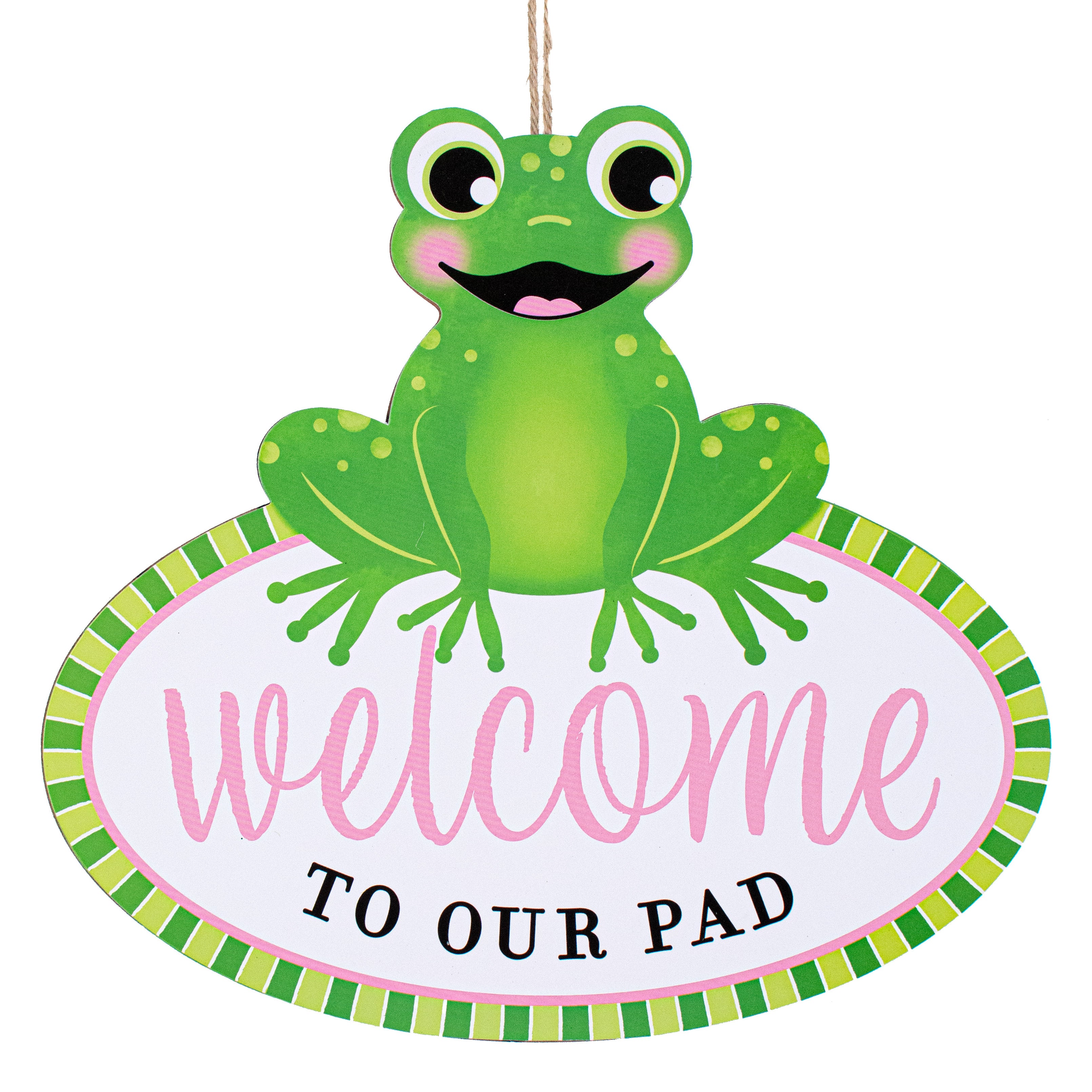 Spring Frog Welcome outlet Wreath