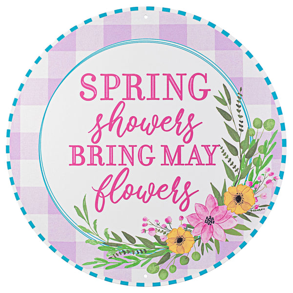 April Showers hotsell Bring May Flowers - Ribbon Wreath