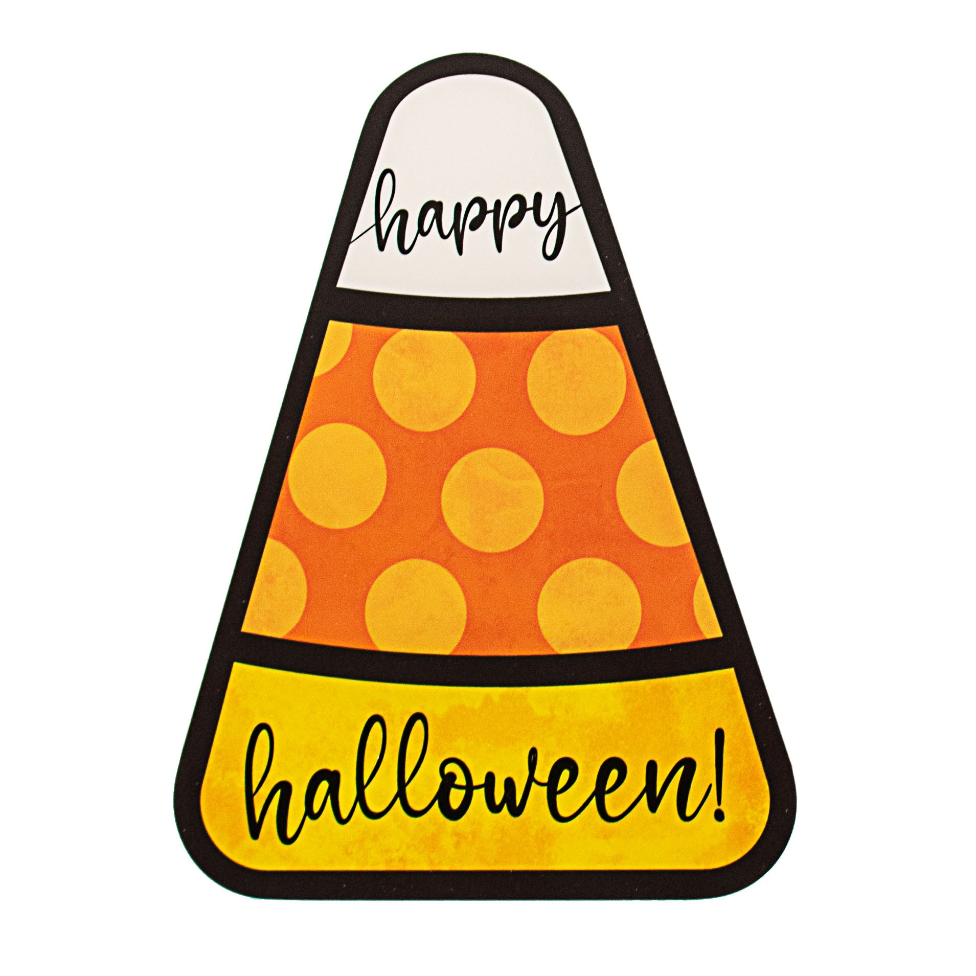 Happy halloween shops snow globe and candy corn throw