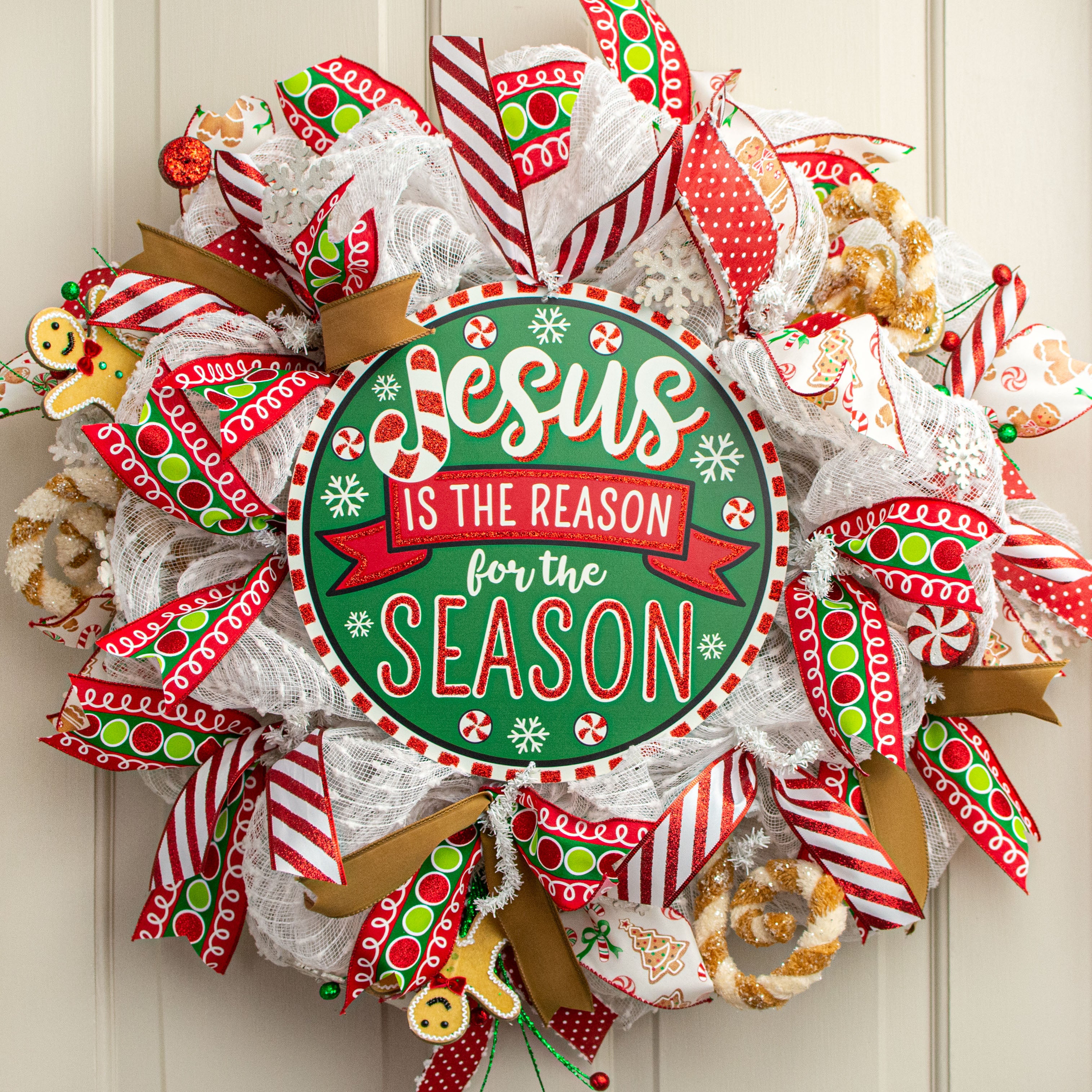 Jesus Is The Reason newest For The Season Christmas Wreath