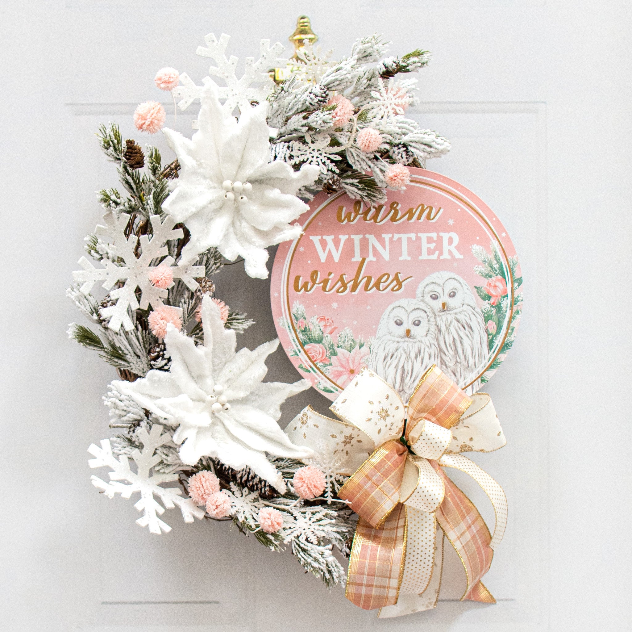 Handmade winter wishes Wreath Medium weight factory