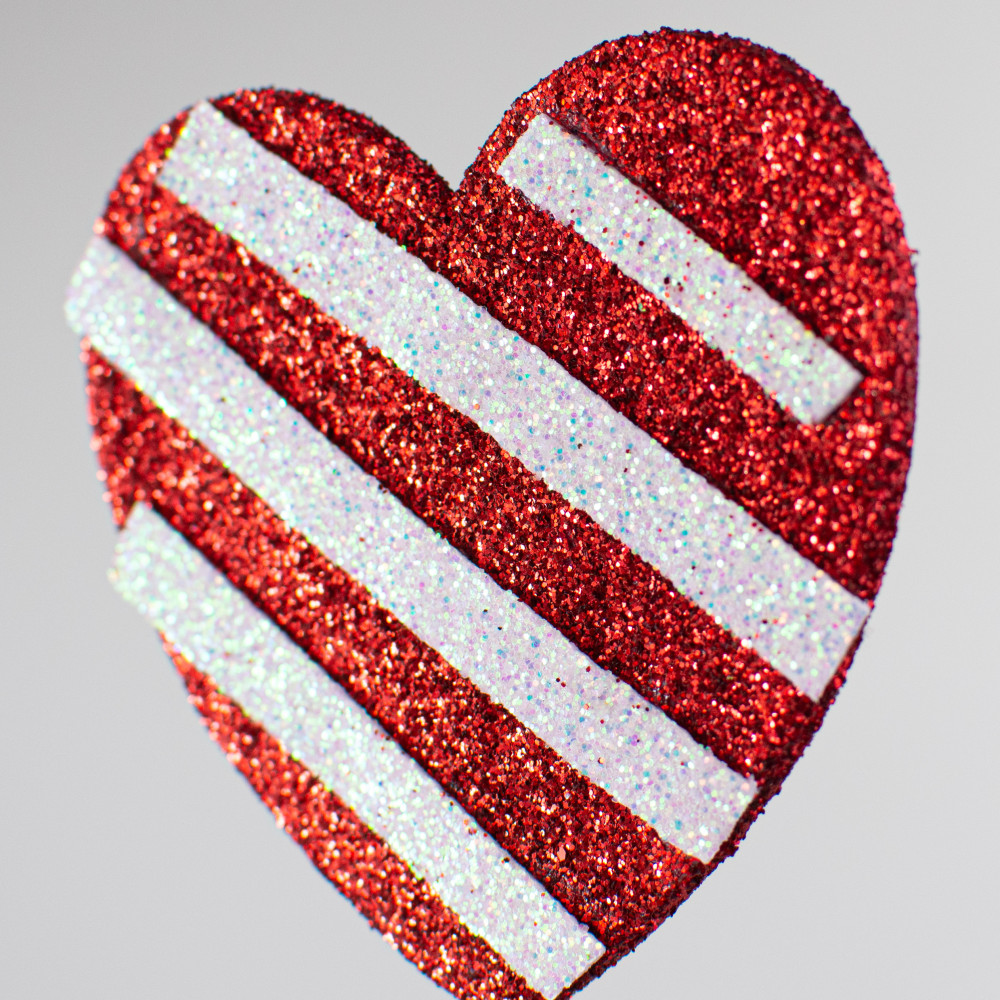 Glitter Heart Magnets, Large Valentine's Day Magnet – Sticks and Steel