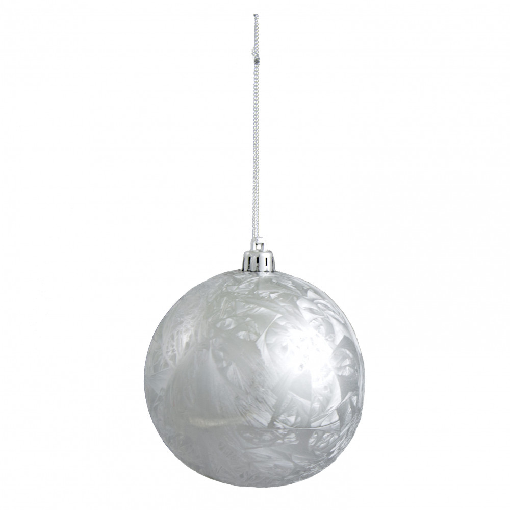100mm Smooth Ball Ornament: Clear