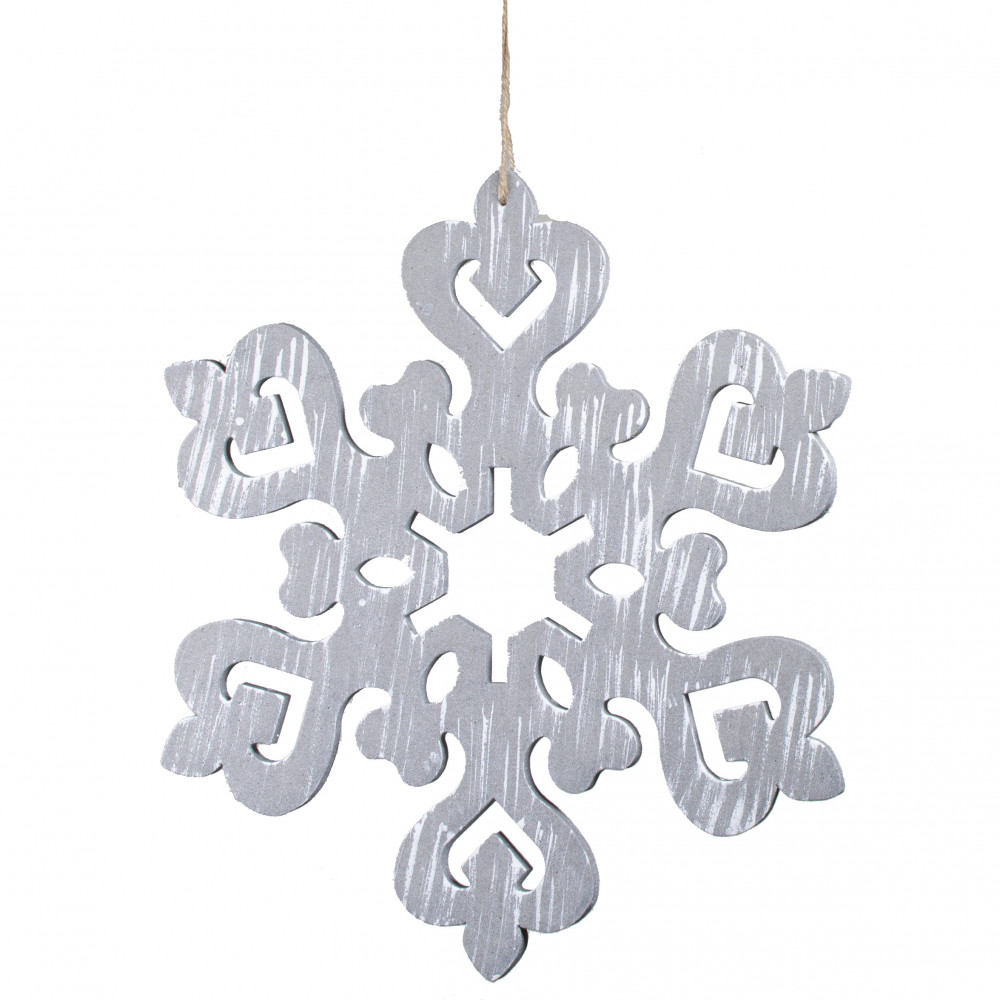 12 Glittered Felt & Foam Snowflake Ornament: Light Blue