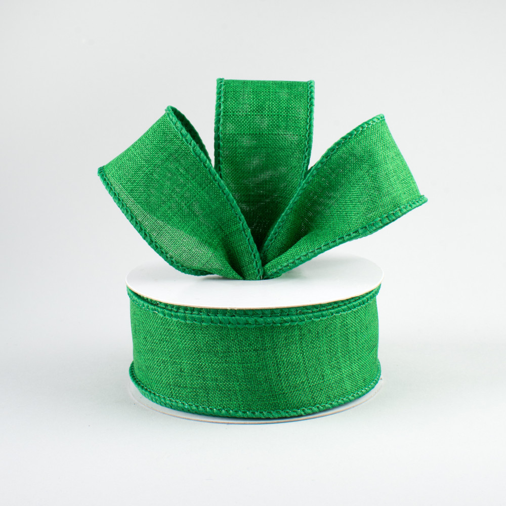 1.5 Inch Emerald Green Velvet Wired Ribbon - Luxurious Elegance for Your  Crafts-RL194206
