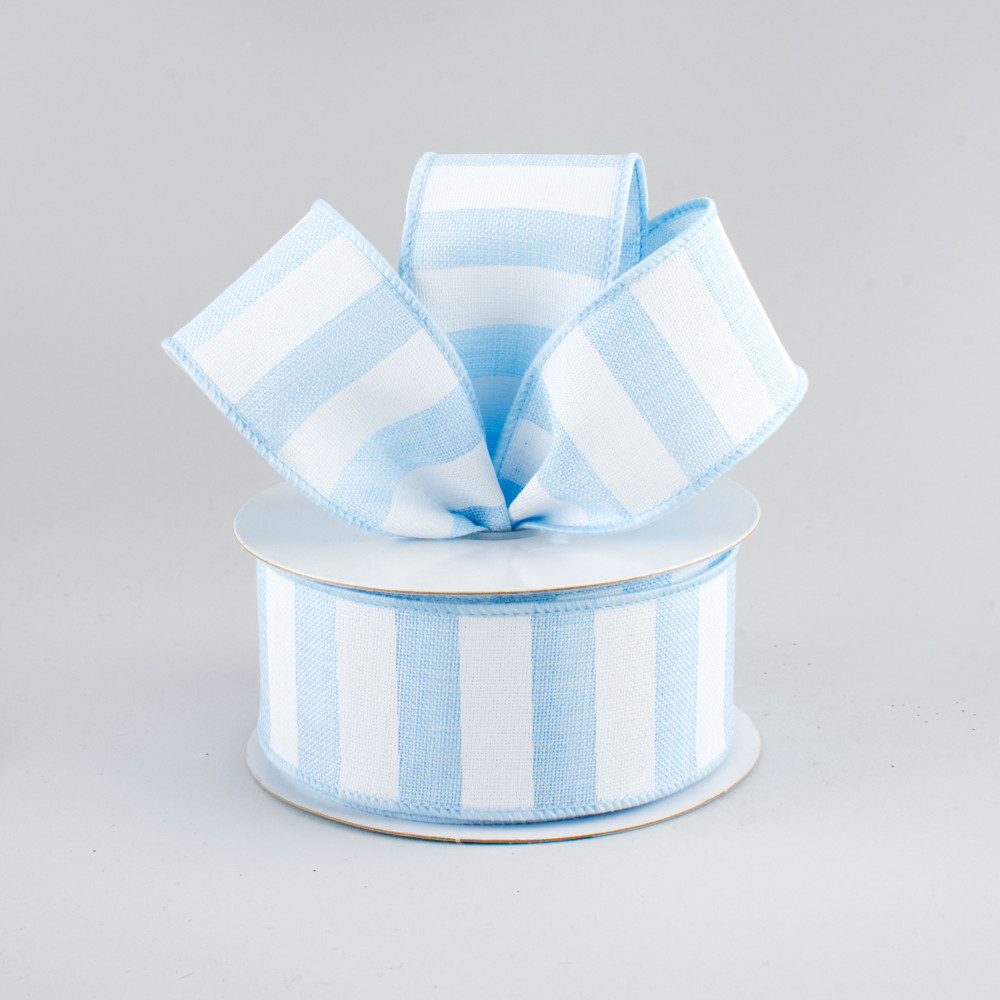 1.5 Oh Baby Boy Ribbon: Blue & White (10 Yards)