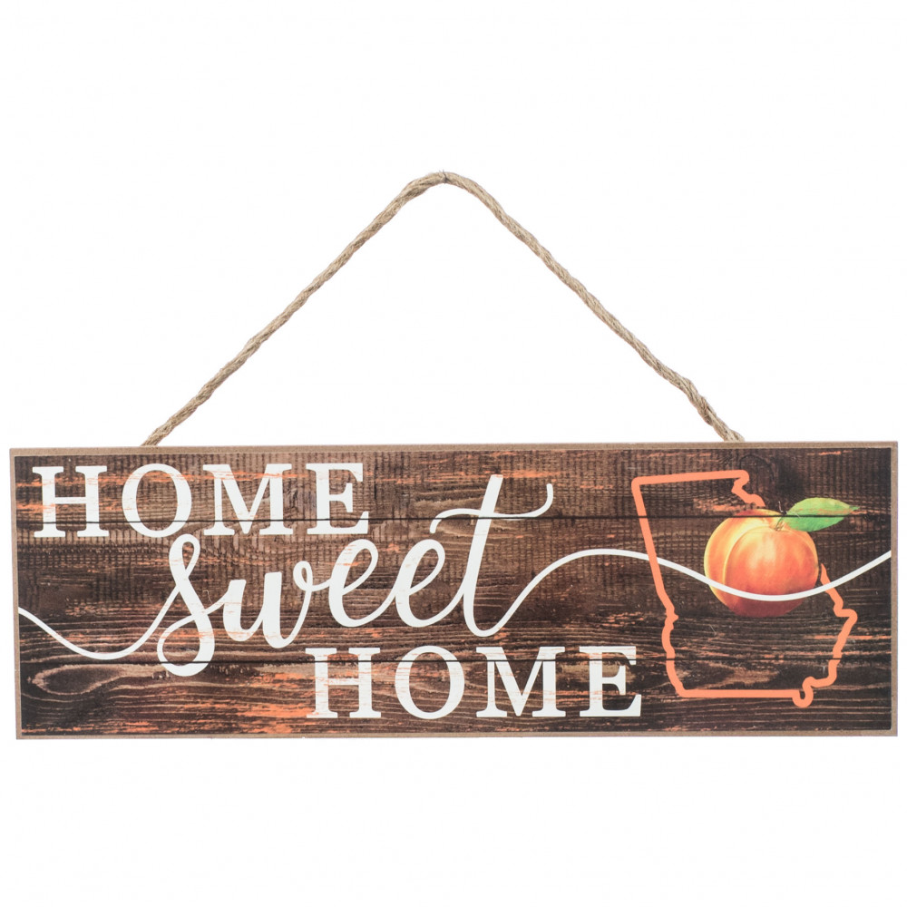 15 Wooden Sign Home Sweet Georgia [ap8092]
