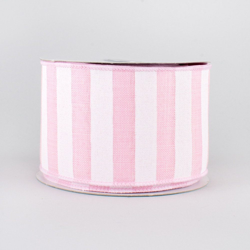 2.5 inch Dark Pink & White Gingham Ribbon