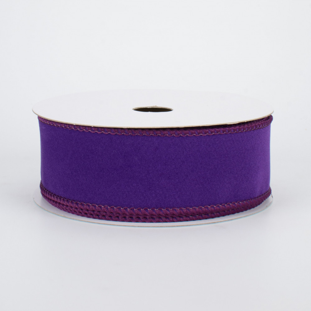 Purple Velvet Ribbon 2.5 – Fig & Dove