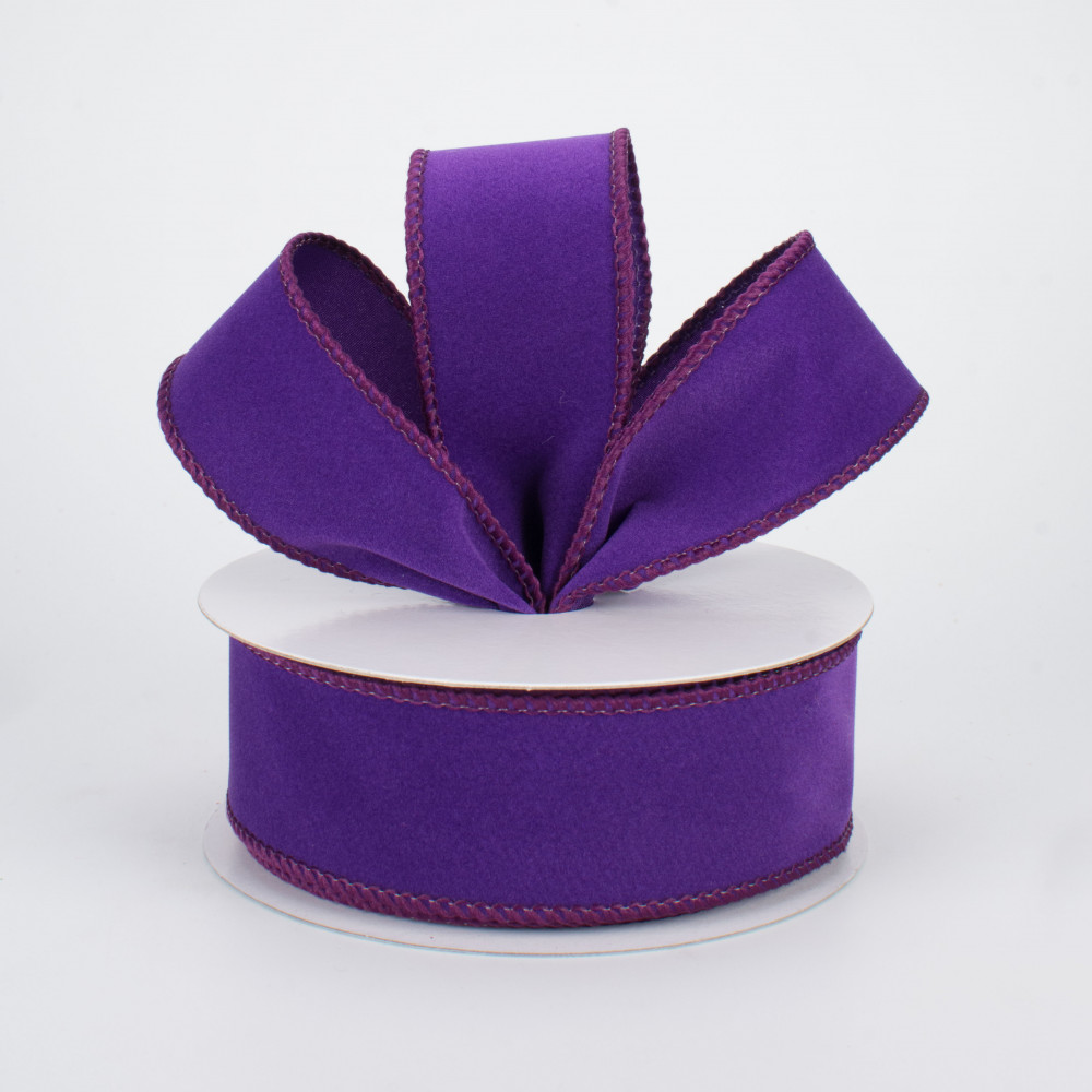 DINDOSAL Purple Velvet Ribbon 3/8 Inch Single Face Thin Velvet Ribbon for  Halloween, Gift Wrapping, Dark Purple Ribbon Wedding, Ribbon for Hair Bows