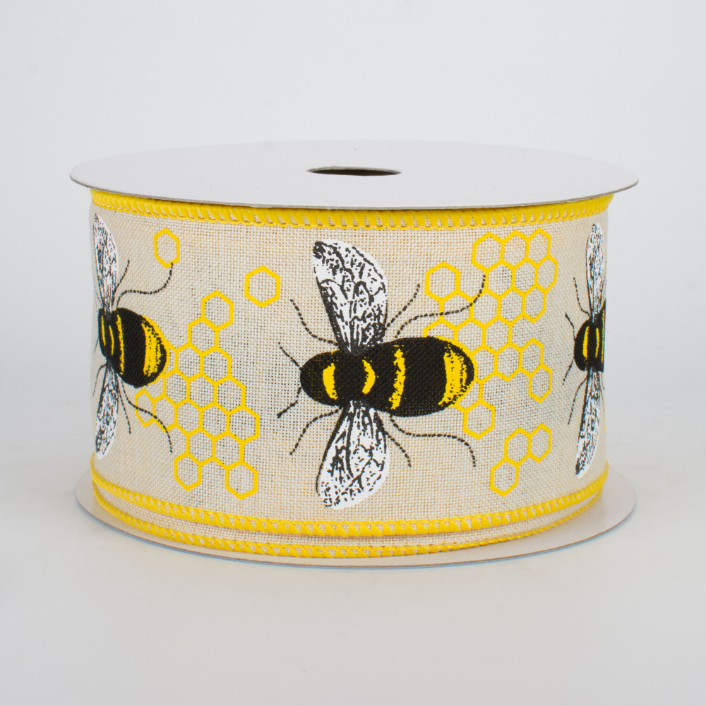 Honey Bee 2 1/2 inch x 10 yards Ribbon - Exclusive from JAM Paper Store