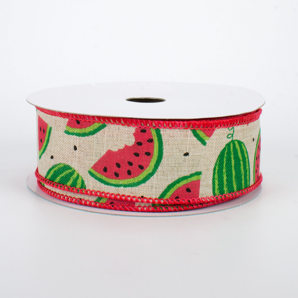 1.5 Picnic Ants Gingham Ribbon: Red (10 Yards)