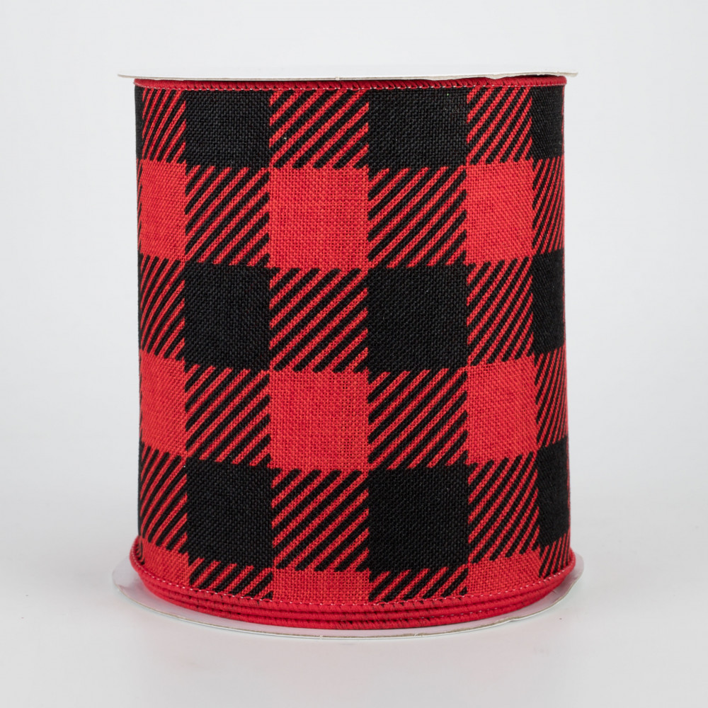 Red - Buffalo Plaid Diagonal 1/4