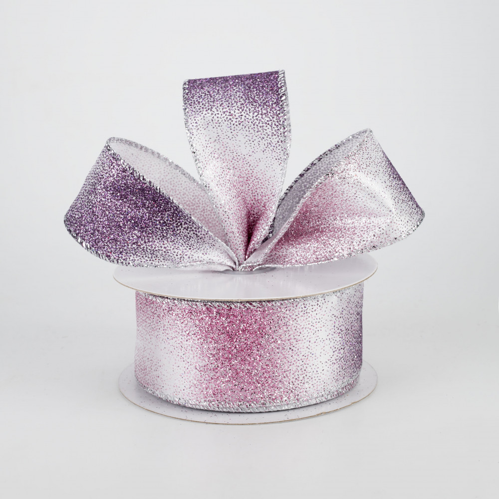 Woven Pink Glitter Ribbon – By the Yard – The Ornament Girl's Market