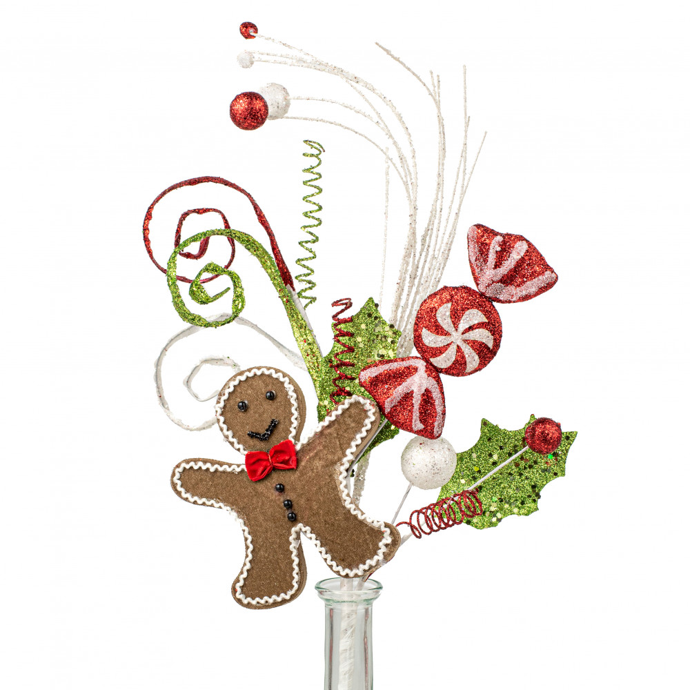 Floral Sprays & Picks: Gingerbread 