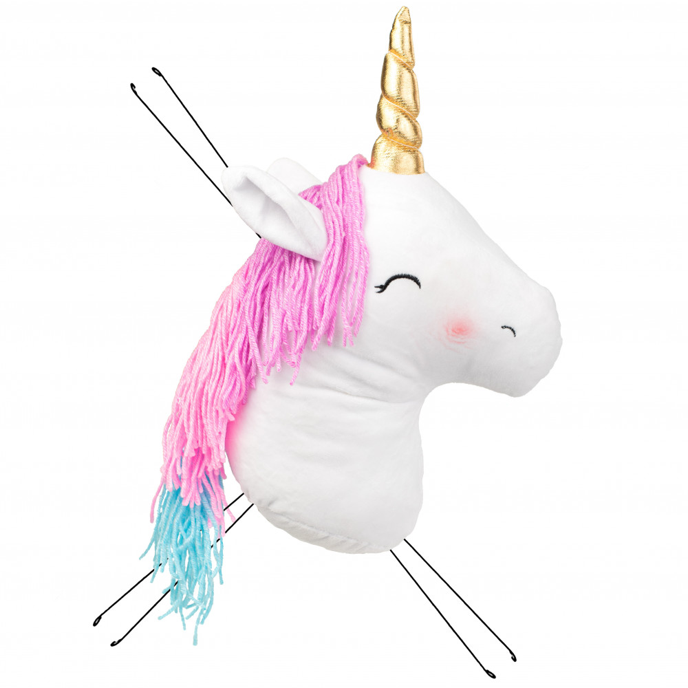 plush unicorn head