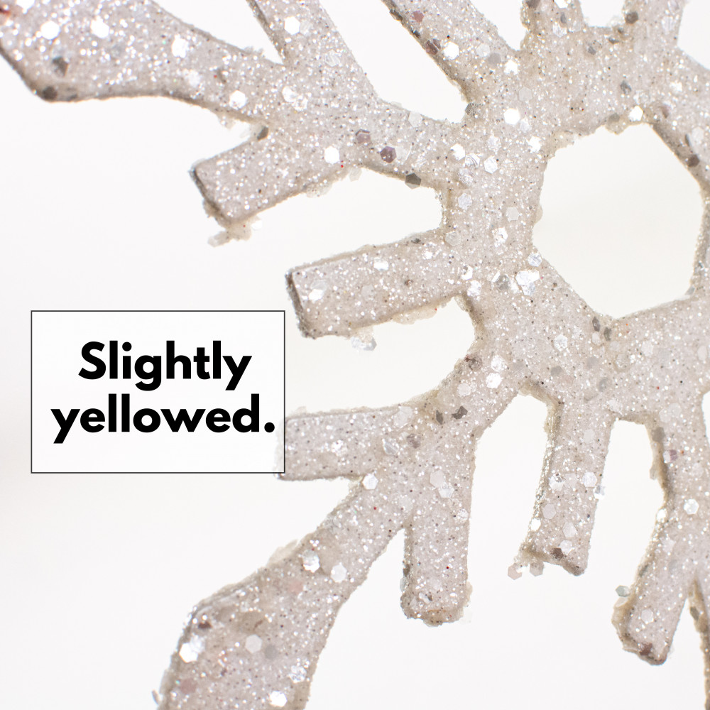 12 Glittered Felt & Foam Snowflake Ornament: Red