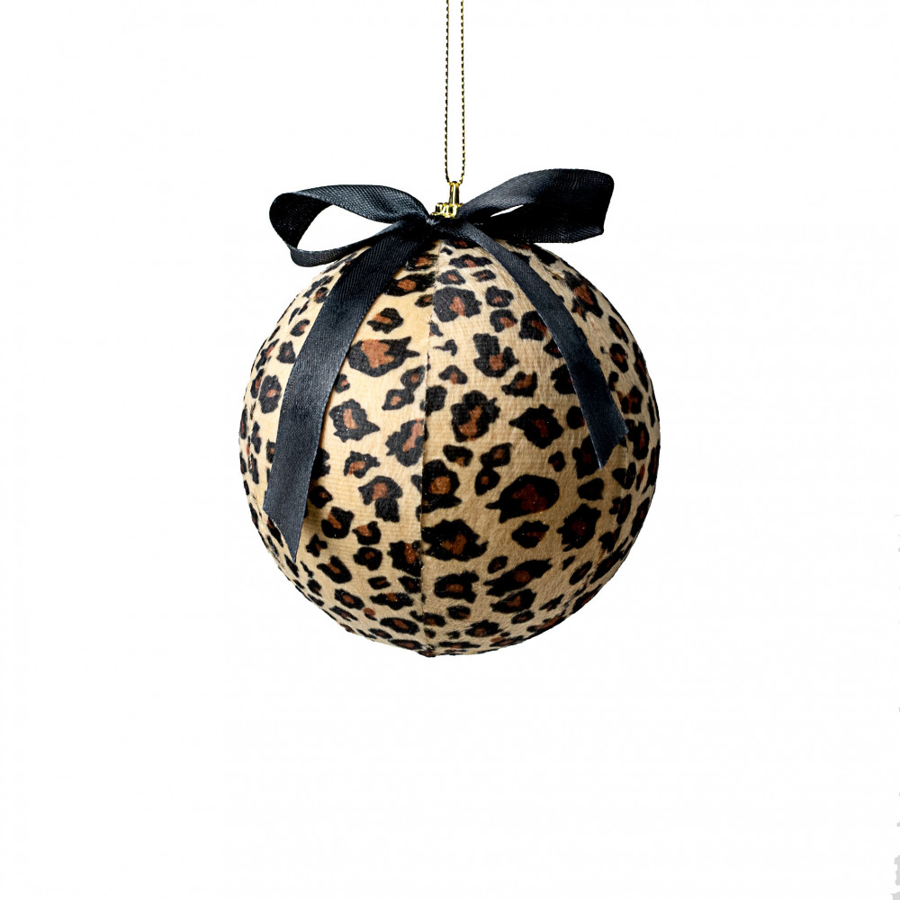 Alexandra 4 Round Cheetah Ornament, Set of 2