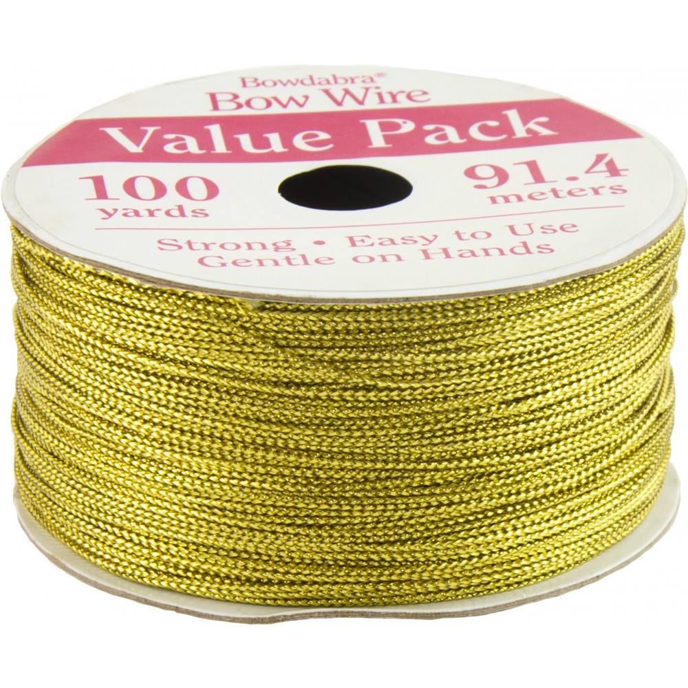 Bowdabra Bow Maker Wire 50ft/15.2 Metres Gold or Silver Christmas Birthday  