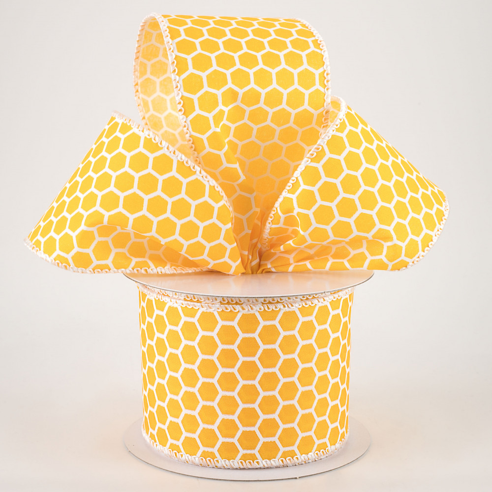 2.5 Classic Honey Bee Ribbon: Dk Yellow