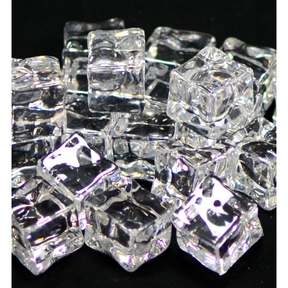 Acrylic Fake Ice Cubes (100) [PM005235] - CraftOutlet.com