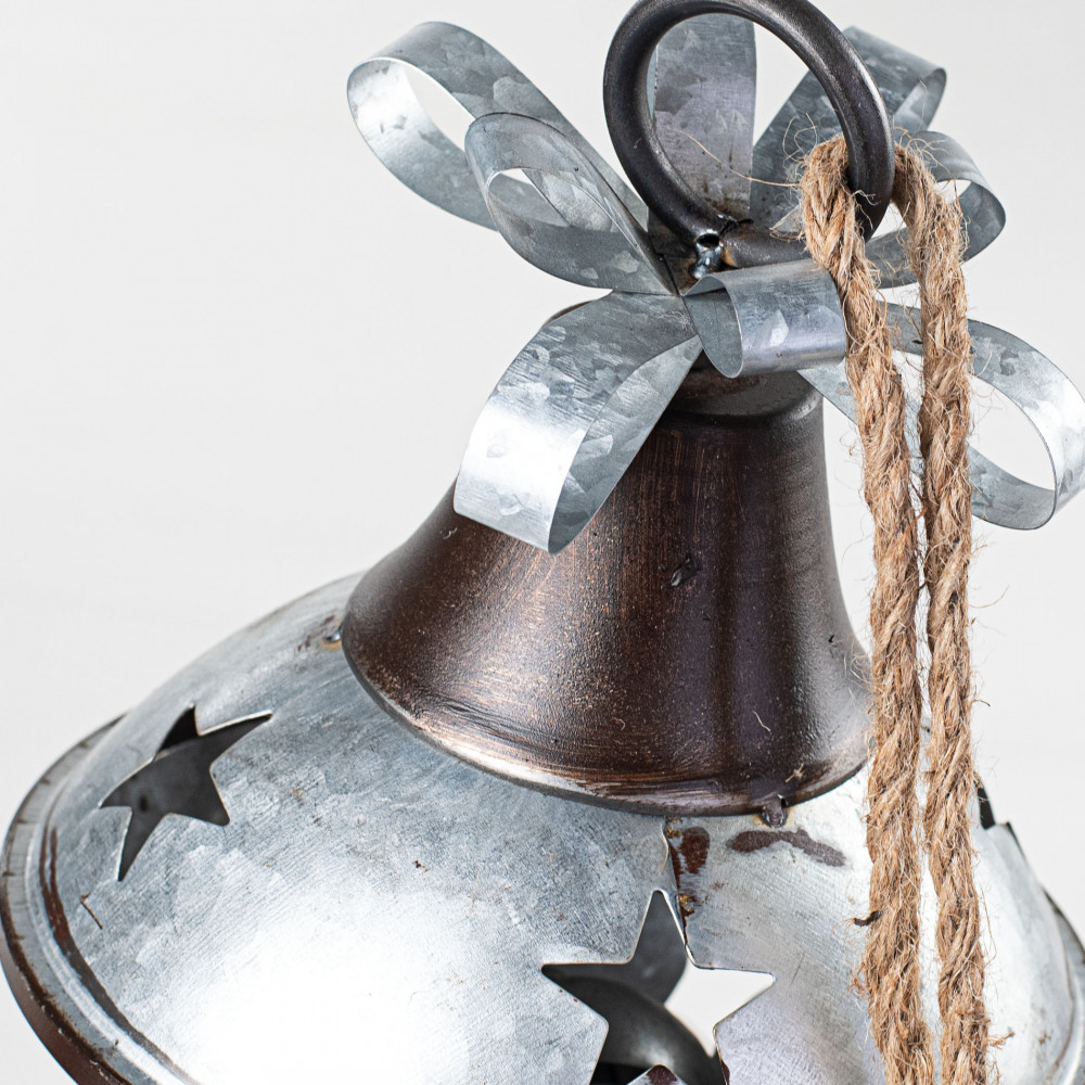 8” Metal Hanging Bell Ornament
