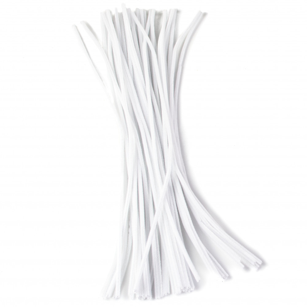 Zxiixz 200 PCS Pipe Cleaners, White Chenille Stems