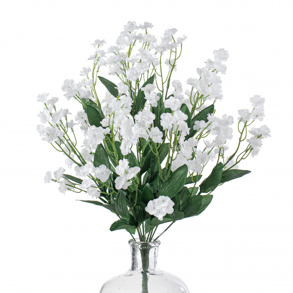 10Pcs 30 Bunches White Babys Breath Artificial Flowers Real Touch Fake