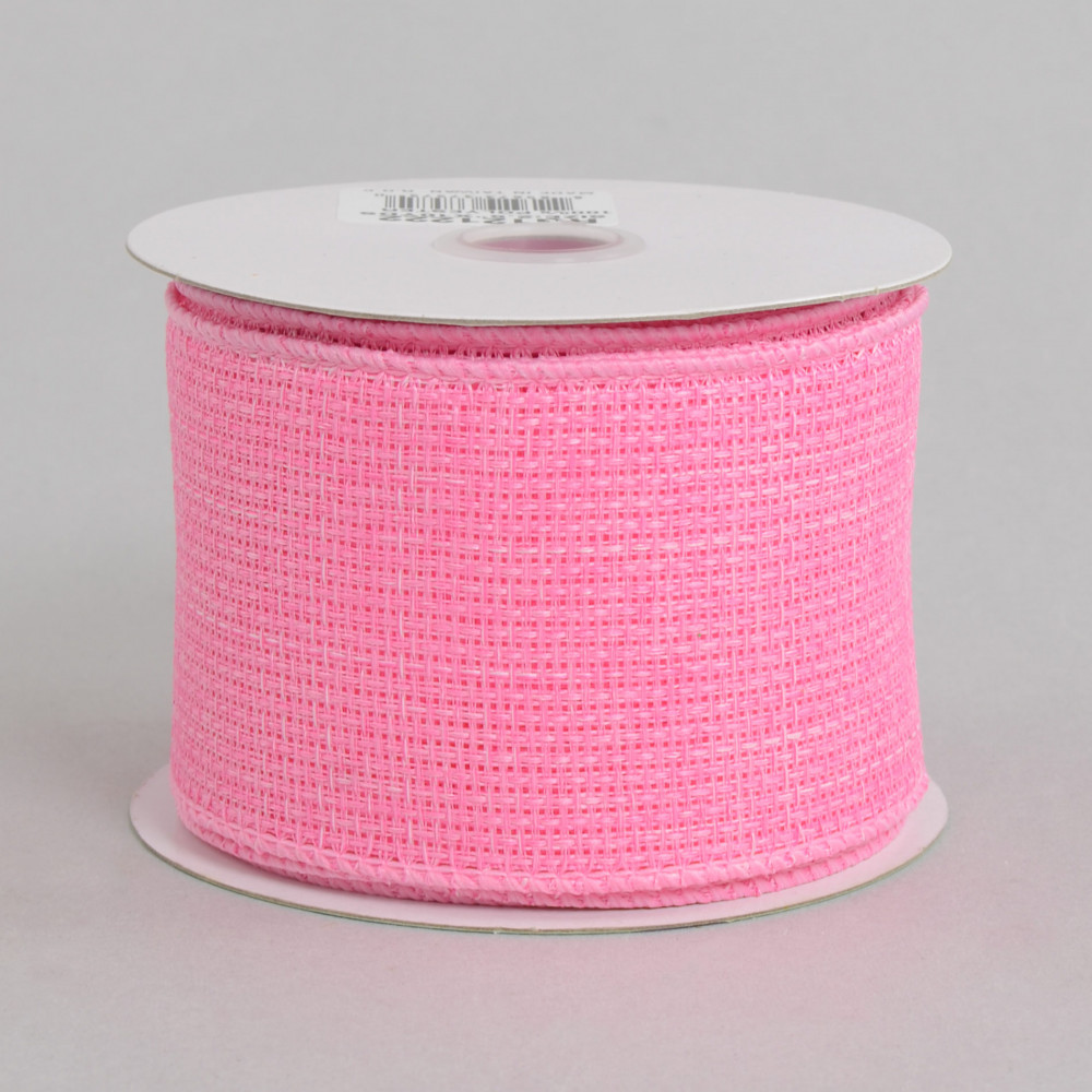 2.5 x 50 yd Pink Value Faux Burlap Ribbon (RC500122) – The Wreath