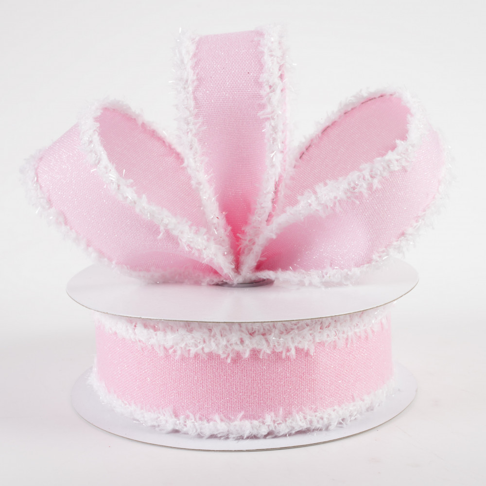 1.5 Crystal Shine Ribbon: Pink - 10yds – The Wreath Shop