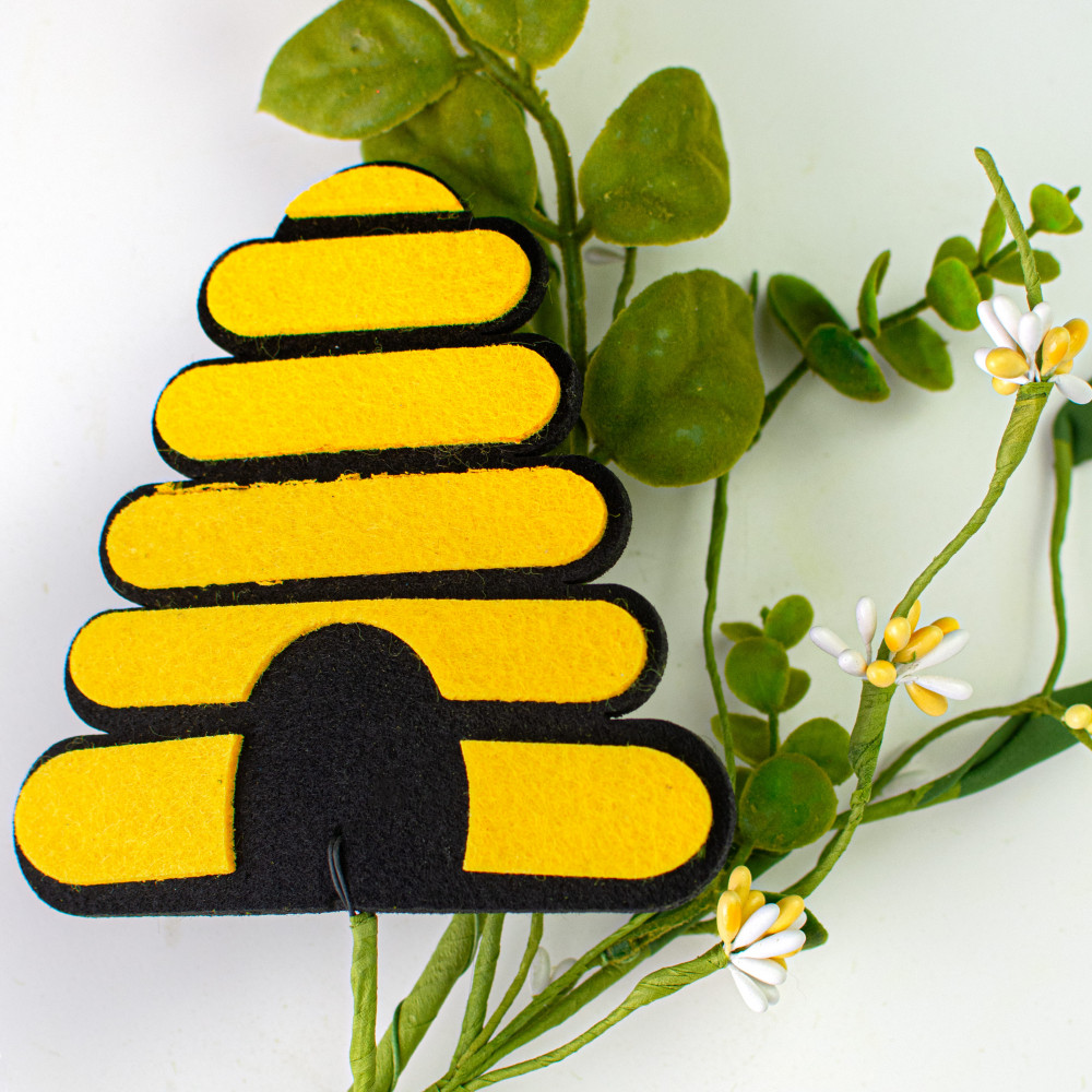 Honeybee garland, bee decor, bee mantle garland, bee swag, home is