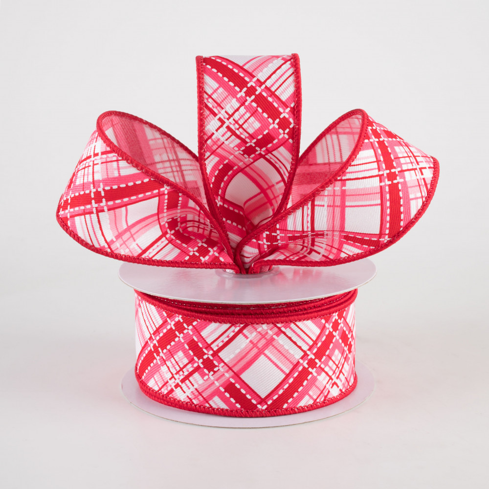 2.5 Valentine Cookies Ribbon: Pale Pink, Red, Pink (10 Yards)