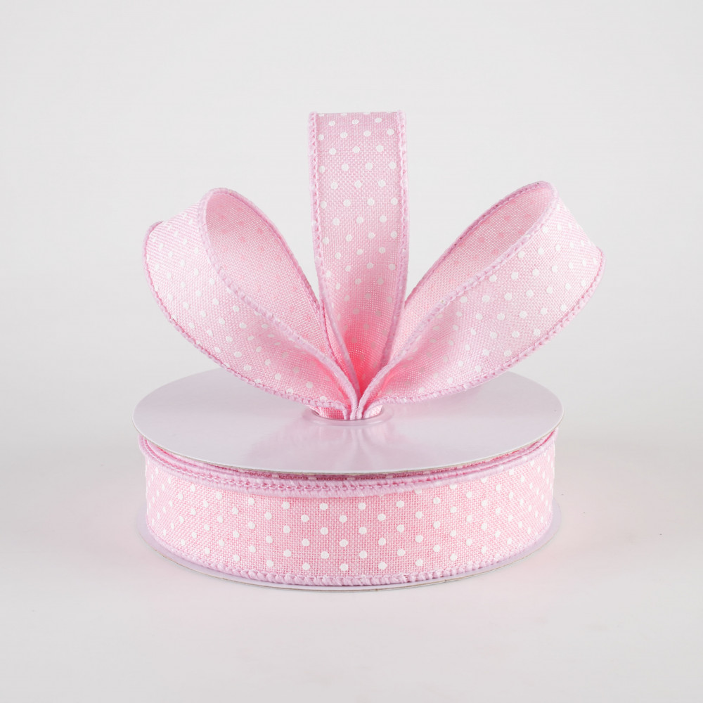 2 1/2 - Floral Swiss Dot Wired Ribbon: Powder Blue - 1 Yard – Sugar Pink  Boutique