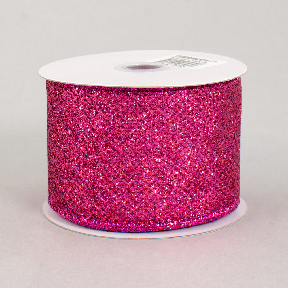 1.5 Iridescent Glitter Satin Ribbon: Pink (10 Yards) [RGA181622] 