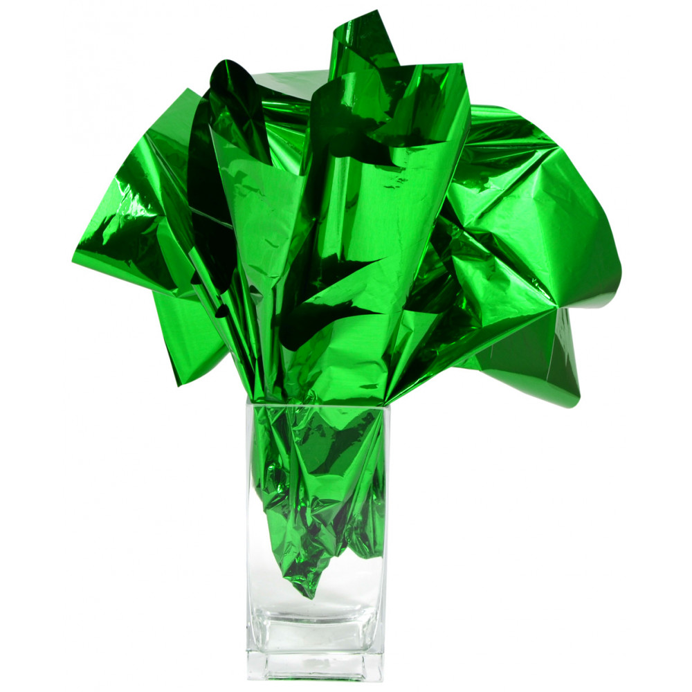 JAM Paper Gift Tissue Paper Green Mylar 3 Sheets/Pack (1172413), 1