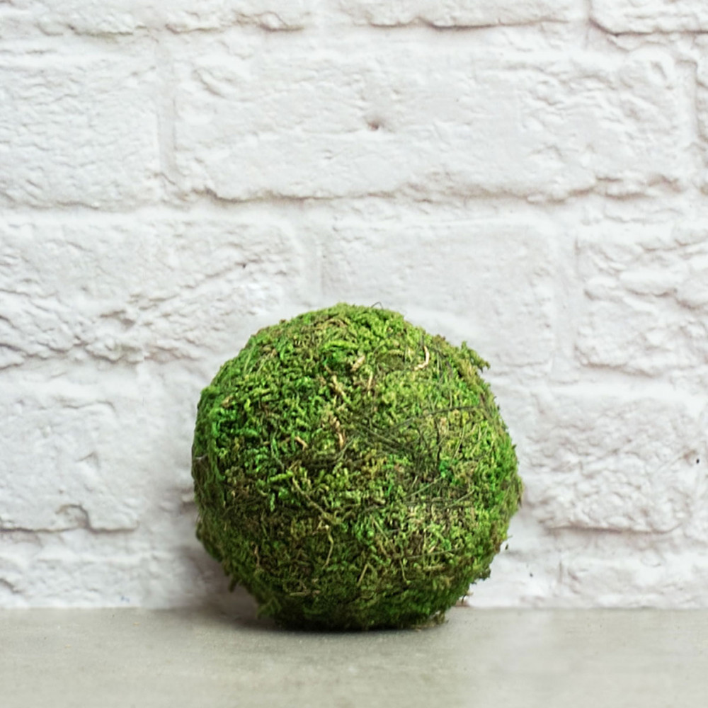4pcs Simulation Moss Balls Decorative Moss Balls Shopwindow Moss Ball  Decorations 