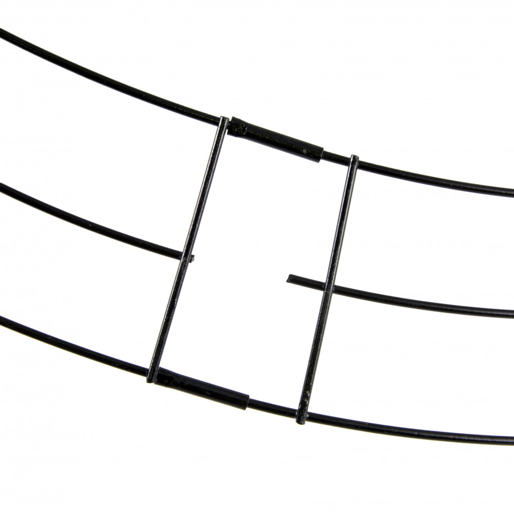 6-inch Wire Wreath Form: 3-Wire Black [MD005002] 