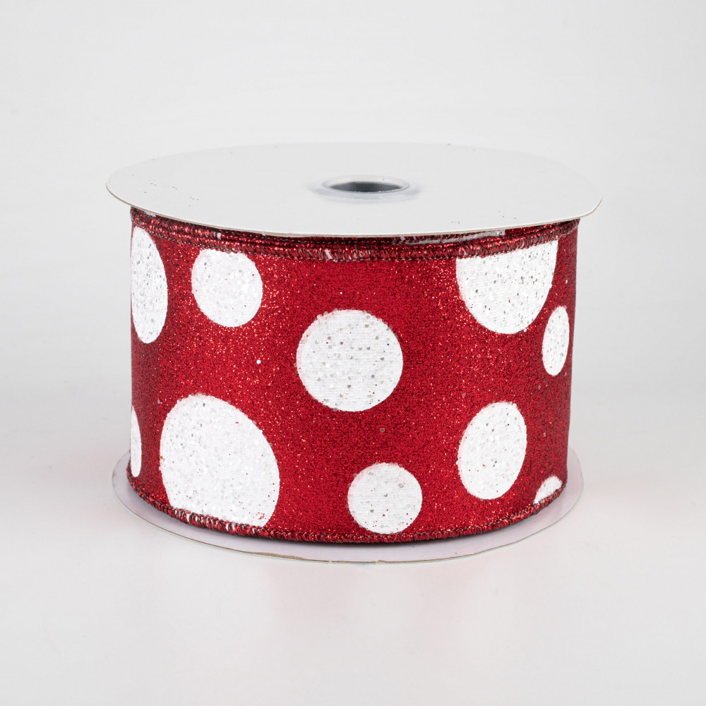 Red Polka Dot Tulle Decor - 6 x 25 Yards, Fabric Netting Ribbon — GiftWrap  Etc