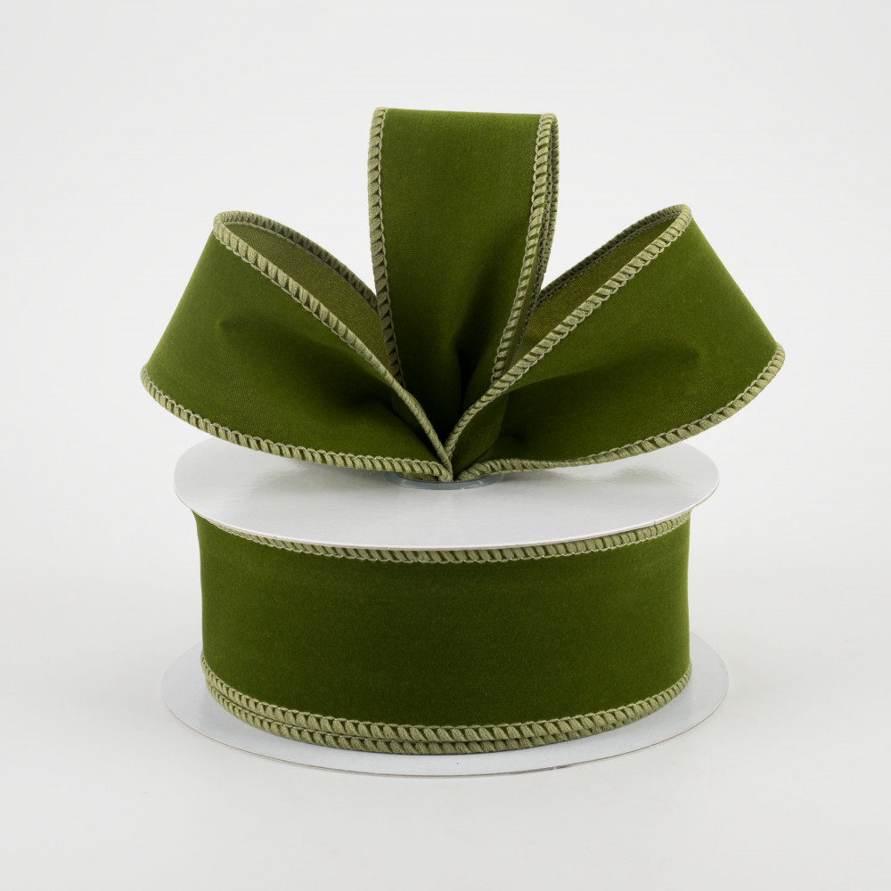 Emerald Green Designer 2 1/2 Inch x 10 Yards Velvet Ribbon