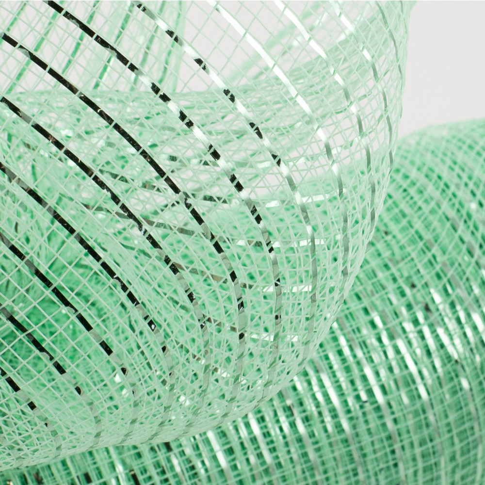 10 Poly Mesh Rolls: Deluxe Wide Foil Emerald Green [RE134106] 