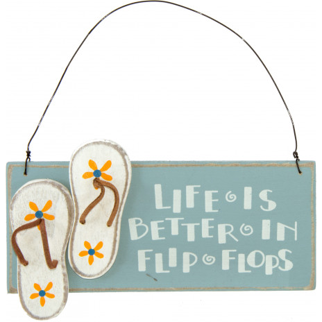 Life Is Better In Flip Flops Wooden Sign (3