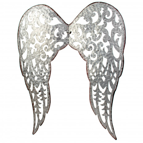 18 Filigree Angel Wings: Antique Cream