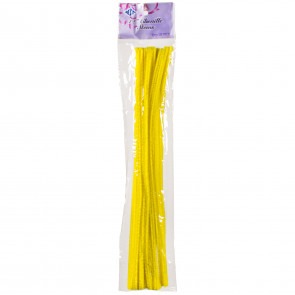 Yellow Pipe Cleaners, 12'' x 6 mm Diameter, Easter Supplies from Factory Direct Craft