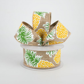 Craft Supply 1.5 Tropical Fruit Grosgrain Ribbon.pineapple Ribbon