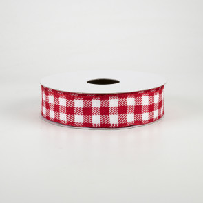 Strawberry Satin Wired Printed Ribbon, 2-1/2-Inch, 10-Yard